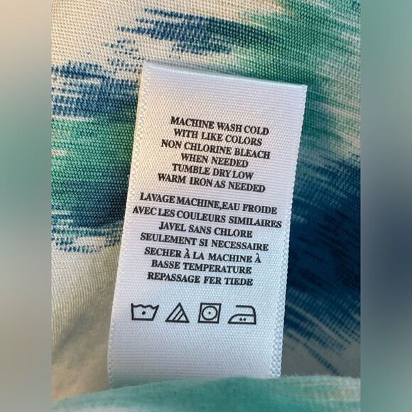 NWT GENERRA Second Skin mini skirt blue/green 10 - Picture 8 of 8